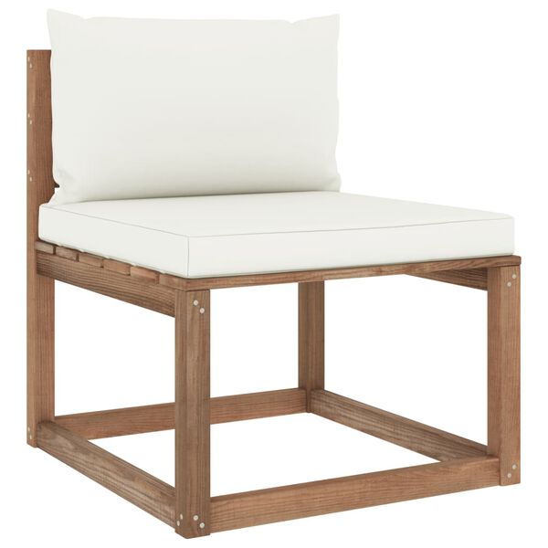 vidaXL 5d&iacute;ln&aacute; zahradn&iacute; sedac&iacute; souprava z palet s podu&scaron;kami borovice