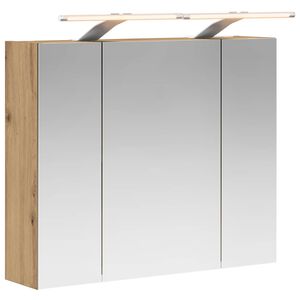 vidaXL Koupelnov&aacute; zrcadlov&aacute; skř&iacute;ň Uměleck&yacute; dub 60 x 14,5 x 50 cm