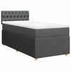 vidaXL Box spring postel s matrac&iacute; tmavě &scaron;ed&aacute; 90x190 cm textil