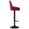 vidaXL Barové židle 2 ks vínové samet