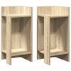vidaXL Odkl&aacute;dac&iacute; stolky s polic&iacute; 2 ks dub sonoma 25,5x27x60 cm