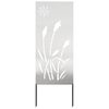 vidaXL Soukrom&iacute; na zahradě Řezac&iacute; Stř&iacute;brn&aacute; 50 x 140 cm Nerezov&aacute; ocel