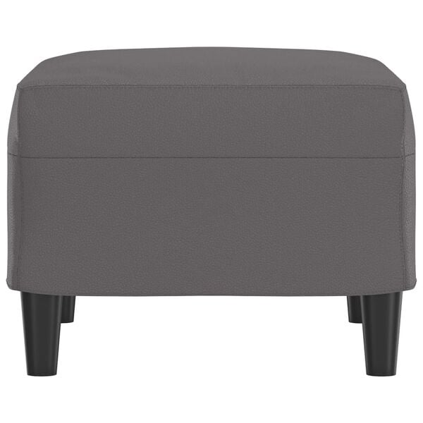 vidaXL Podnožka &scaron;ed&aacute; 60 x 50 x 41 cm uměl&aacute; kůže