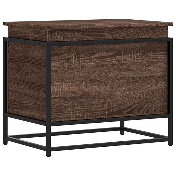 vidaXL &Uacute;ložn&yacute; box s v&iacute;kem hněd&yacute; dub 60x40x51,5 cm kompozitn&iacute; dřevo