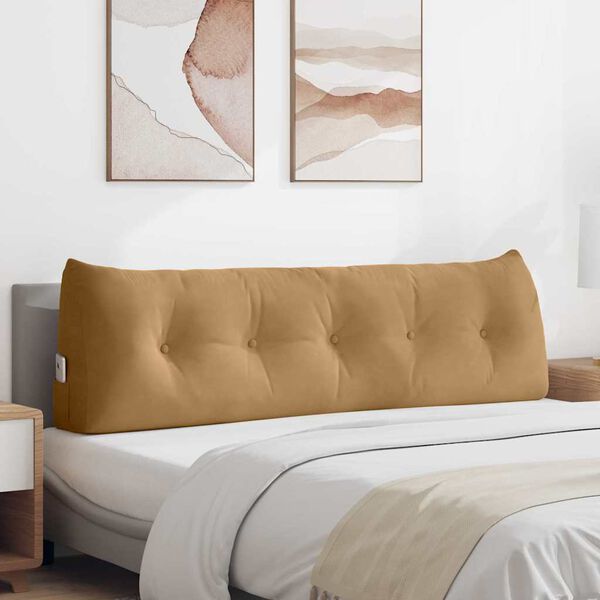 vidaXL Pol&scaron;t&aacute;ř na z&aacute;da Hněd&aacute; 160 x 24 x 50 cm samet