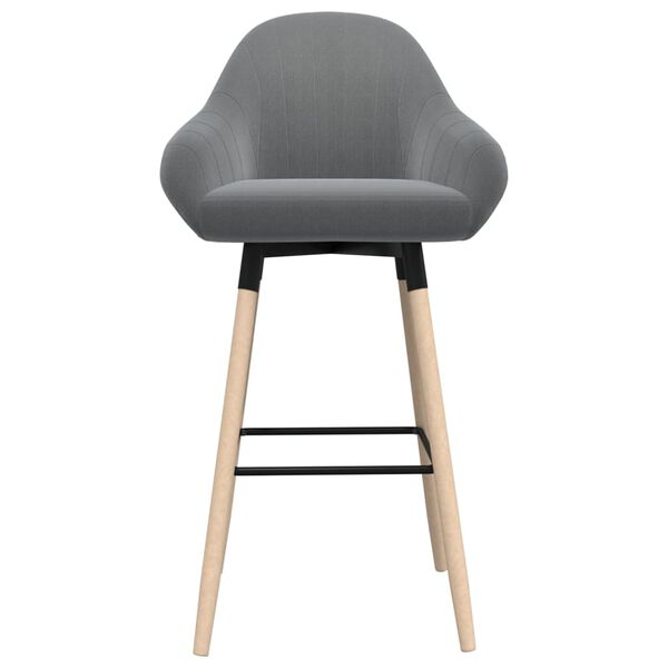 vidaXL Barov&eacute; židle 2 ks světle &scaron;ed&eacute; textil