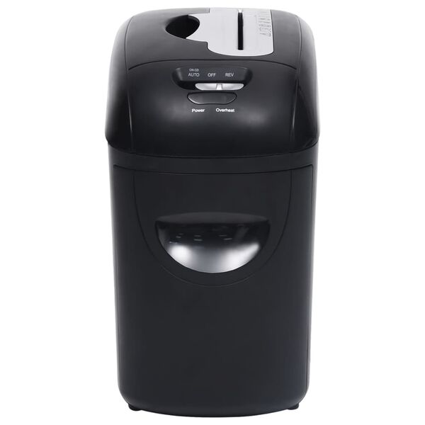 vidaXL Skartovačka 10 listů mikrořez čern&aacute;