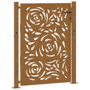 vidaXL Zahradn&iacute; br&aacute;na 100 x 125 cm z odoln&eacute; oceli s motivem plamene