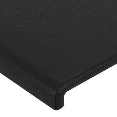 vidaXL Čelo postele 4 ks černé 100x5x78/88 cm umělá kůže