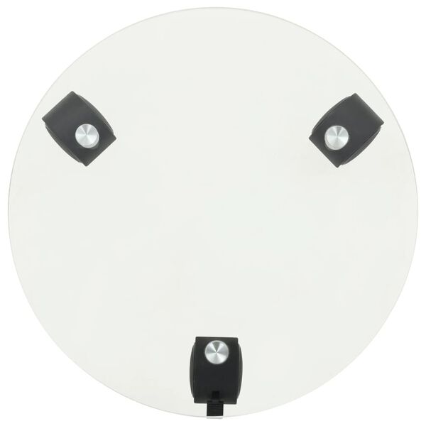 vidaXL Voz&iacute;ky pod květin&aacute;če z tvrzen&eacute;ho skla 2 ks kulat&eacute; 28 cm