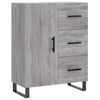 vidaXL Skř&iacute;ň highboard &scaron;ed&aacute; sonoma 69,5 x 34 x 180 cm kompozitn&iacute; dřevo