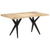 vidaXL J&iacute;deln&iacute; stůl 160 x 80 x 76 cm hrub&eacute; mangovn&iacute;kov&eacute; dřevo