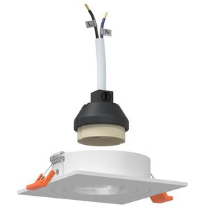 vidaXL Bodov&eacute; světlo 12 pcs B&iacute;l&aacute; 9 x 9 x 2 cm Hlin&iacute;k