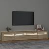 vidaXL TV skř&iacute;ňka s LED osvětlen&iacute;m dub sonoma 240x35x40 cm