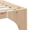 vidaXL Rám postele Hnědá 200 x 200 cm Masivní borovicové dřevo