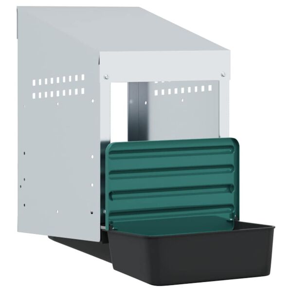 vidaXL Hnízdní budka pro kuřata s 1 přihrádkou, nástěnná, pozinkovaná ocel