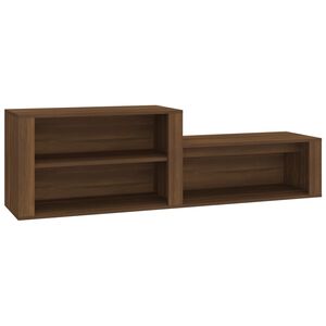 vidaXL Botn&iacute;k hněd&yacute; dub 150 x 35 x 45 cm kompozitn&iacute; dřevo