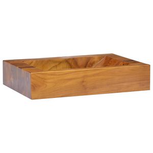 vidaXL Umyvadlo masivn&iacute; teak 50 x 35 x 10 cm