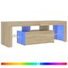 vidaXL TV skř&iacute;ňka s LED osvětlen&iacute;m dub sonoma 120 x 35 x 40 cm