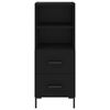 vidaXL Skř&iacute;ň highboard čern&aacute; 34,5 x 34 x 180 cm kompozitn&iacute; dřevo