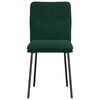 vidaXL J&iacute;deln&iacute; židle 4 ks tmavě zelen&eacute; samet
