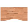 vidaXL Deska psac&iacute;ho stolu 80 x (36&ndash;40) x 2,5 cm masivn&iacute; bukov&eacute; dřevo