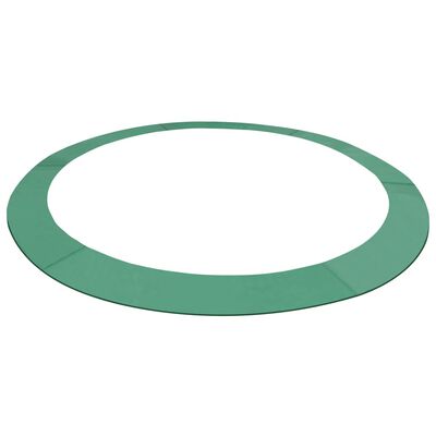 vidaXL Kryt pružin PE zelený na kruhovou trampolínu o průměru 3,96 m