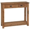 vidaXL Konzolov&yacute; stolek Př&iacute;rodn&iacute; 90 x 30 x 80 cm Pevn&eacute; teakov&eacute; dřevo