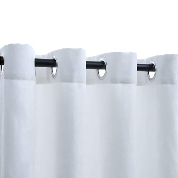 vidaXL Zatemňovac&iacute; z&aacute;věsy s kovov&yacute;mi kroužky 2 ks na&scaron;edl&eacute; 140 x 225 cm