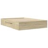 vidaXL R&aacute;m postele bez matrace dub sonoma 120x200 cm kompozitn&iacute; dřevo