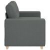 vidaXL Loveseat Sofa Dark Grey 160x77x82 cm Fabric