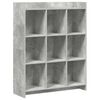 vidaXL knihovna Betonově &scaron;ed&aacute; 87,5 x 30 x 111 cm Kompozitn&iacute; dřevo
