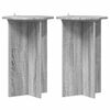 vidaXL Stojan na rostliny 2 pcs &Scaron;ed&aacute; sonoma &Oslash;40 x 60 cm