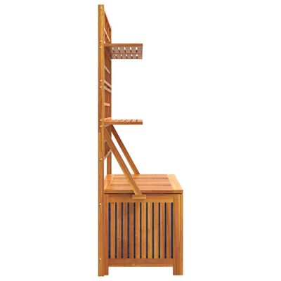 vidaXL Úložný box s treláží 99 x 50 x 160 cm masivní akáciové dřevo