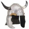vidaXL Fantasy vikingsk&aacute; přilba pro LARPy stř&iacute;brn&aacute; ocel