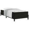vidaXL Postel s boxspringem s matrac&iacute; Čern&aacute; 100 x 210 cm textil