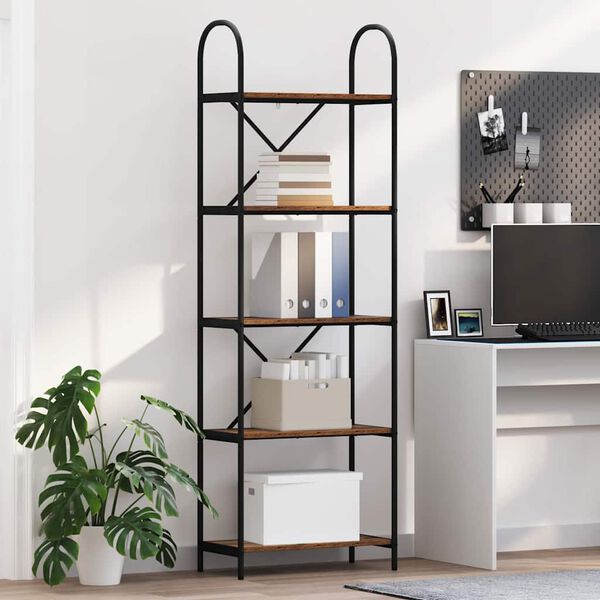 vidaXL Knihovna Star&eacute; dřevo 60 x 30 x 183 cm Kompozitn&iacute; dřevo