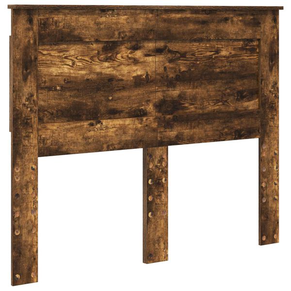 vidaXL Čelo postele s čelo Kouřov&yacute; dub 120 cm kompozitn&iacute; dřevo