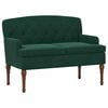vidaXL Pohovka s knofl&iacute;kov&yacute;m pro&scaron;&iacute;v&aacute;n&iacute;m Tmavě zelen&aacute; 111 x 65 x 79 cm