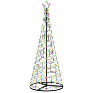 vidaXL LED spir&aacute;lov&yacute; v&aacute;nočn&iacute; stromek s podstavcem EKENAS 180 cm