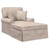 vidaXL Lounge chaise s vol&aacute;nem B&eacute;žov&aacute; 157 x 91 x 91 cm ARES