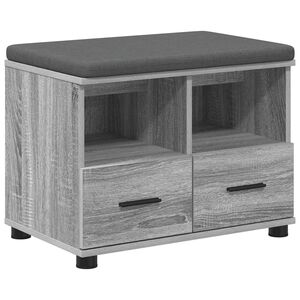 vidaXL Chodbičkov&aacute; lavice s pol&scaron;t&aacute;řem &Scaron;ed&aacute; Sonoma 60 x 38 x 46 cm