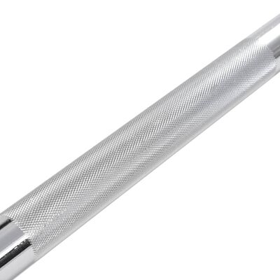 vidaXL Činková tyč 3 x 140 cm ocel stříbrná