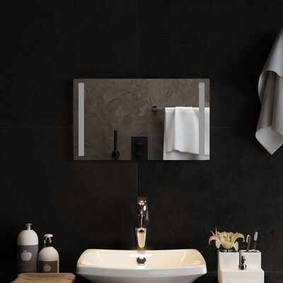 vidaXL Koupelnové zrcadlo s LED osvětlením 50x30 cm