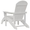 vidaXL Adirondack židle B&iacute;l&aacute; 82 x 74 x 92 cm HDPE