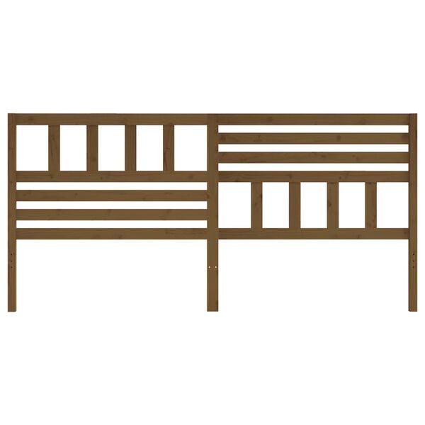 vidaXL Čelo postele medově hněd&eacute; 206 x 4 x 100 cm masivn&iacute; borovice