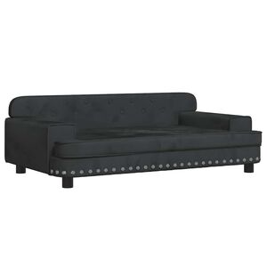vidaXL Pel&iacute;&scaron;ek pro psy čern&yacute; 90 x 53 x 30 cm samet