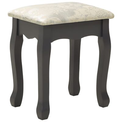 vidaXL Toaletní stolek se stoličkou šedý 80 x 69 x 141 cm pavlovnia