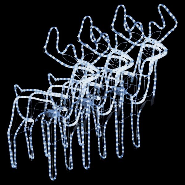 vidaXL V&aacute;nočn&iacute; sobi pohybliv&eacute; hlavy 3 ks studen&eacute; b&iacute;l&eacute; LED 76x42x87 cm