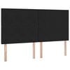 vidaXL Postel s &uacute;ložn&yacute;m prostorem s matrac&iacute; Čern&aacute; 180 x 200 cm samet